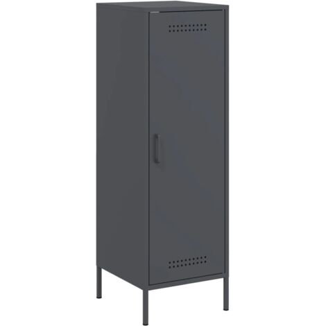 Aparador buffet cómoda armario mueble organizador cocina salón salón alto 36 x 39 x 113 cm acero antracita 020032200