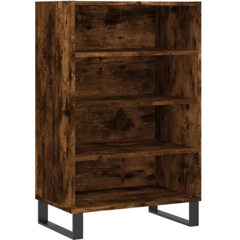 Aparador buffet cómoda armario mueble organizador cocina salón salón alto 57 x 35 x 90 cm madera contrachapada marrón 020033371