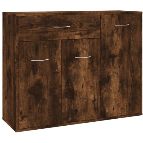 Aparador buffet cómoda armario unidad de almacenamiento organizador cocina salón salón 88 x 30 x 70 cm madera contrachapada marrón 020031118