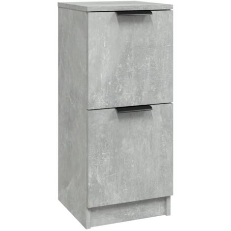 Aparador buffet cómoda mueble mueble de almacenaje organizador cocina salón salón 30 x 30 x 70 cm madera contrachapada gris 020031858