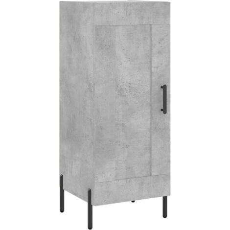 Aparador buffet cómoda mueble mueble de almacenaje organizador cocina salón salón 34,5 x 34 x 90 cm madera contrachapada gris 020031890
