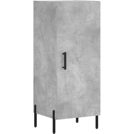 Aparador buffet cómoda mueble mueble de almacenaje organizador cocina salón salón 34,5 x 34 x 90 cm madera contrachapada gris 020031911