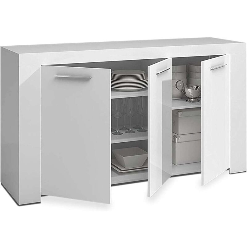 

FRS - Aparador Buffet Nous en acabado Blanco Artik 80 cm(alto)144 cm(ancho)42 cm(largo) Color BLANCO ARTIK