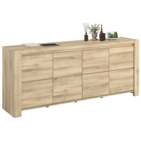 Aparador comedor City color Roble Kronberg 197x82x43 cm Comedor Moderno