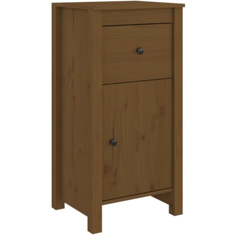 Aparador cómoda cómoda armario mueble organizador cocina salón salón 40 x 35 x 80 cm madera maciza de pino marrón 020035749