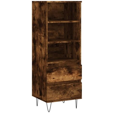 Aparador cómoda cómoda armario mueble organizador cocina salón salón alto 40 x 36 x 110 cm madera contrachapada marrón 020033354