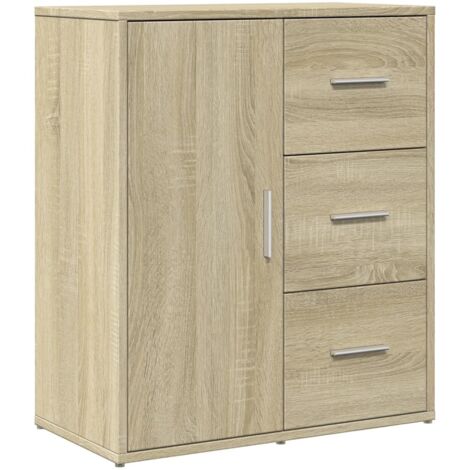 Aparador cómoda cómoda armario unidad de almacenamiento organizador cocina salón salón Sonoma 60 x 31 x 70 cm madera contrachapada marrón 020031594