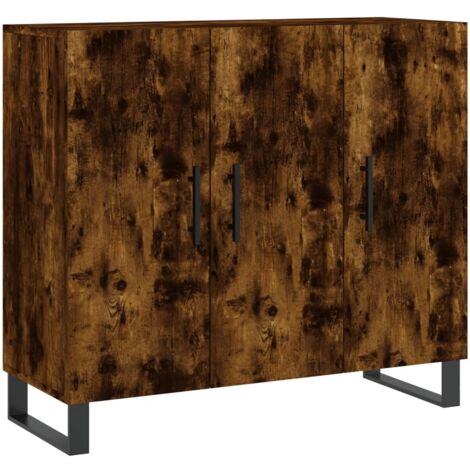 Aparador cómoda cómoda mueble mueble de almacenaje organizador cocina salón salón 90 x 34 x 80 cm madera contrachapada marrón 020031124