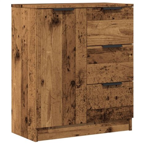 Aparador cómoda cómoda mueble mueble de almacenaje organizador cocina salón salón madera vieja 60 x 30 x 70 cm madera contrachapada marrón 020036601
