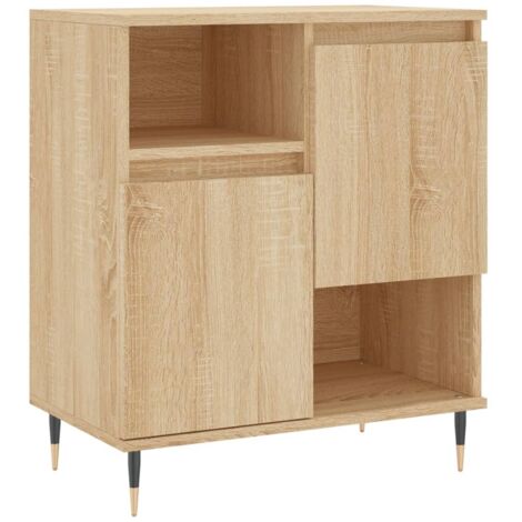 Aparador cómoda mueble de almacenaje organizador para cocina salón salón Sonoma 60 x 35 x 70 cm madera de ingeniería marrón 020031599