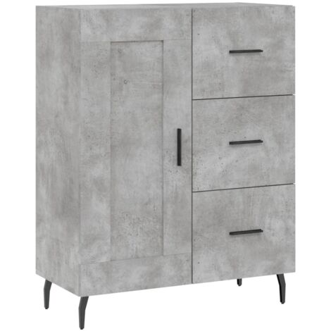 Aparador-cómoda-mueble-organizador-cocina-salón-salón-comedor 695 x 34 x 90 cm-madera de ingeniería-gris 020032014