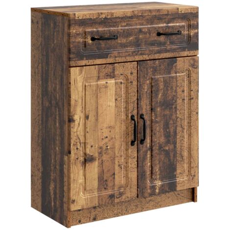 Aparador con cajón Madera envejecida 66 x 34,5 x 87 cm
