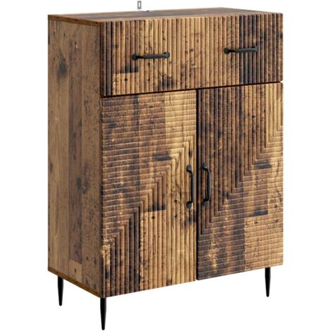 Aparador con cajón Madera envejecida 66 x 34,5 x 89,5 cm