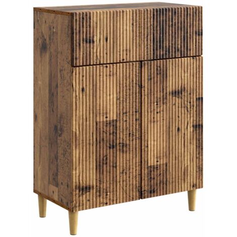 Aparador con cajón Madera envejecida 66 x 34,5 x 90 cm