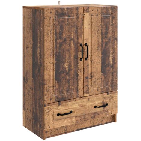 Aparador con cajón Madera envejecida 66 x 34,5 x 92 cm