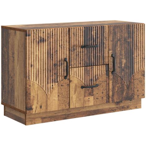Aparador con cajón Madera envejecida 89 x 34,5 x 57 cm