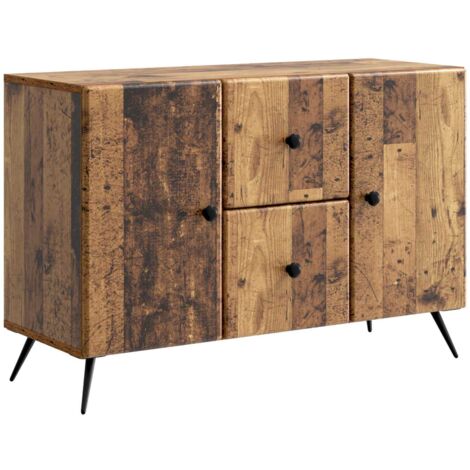 Aparador con cajón Madera envejecida 89 x 34,5 x 60 cm