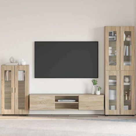 Aparador con estante FLORIN Roble  55,5 x 29 x 100 cm