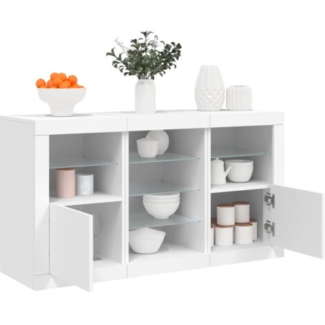 Aparador con luces LED  123x37x67 cm