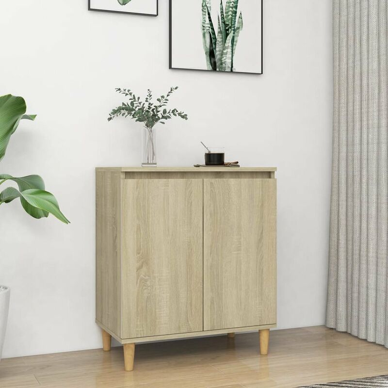 

Aparador con patas madera aglomerado roble Sonoma 60x35x70 cm