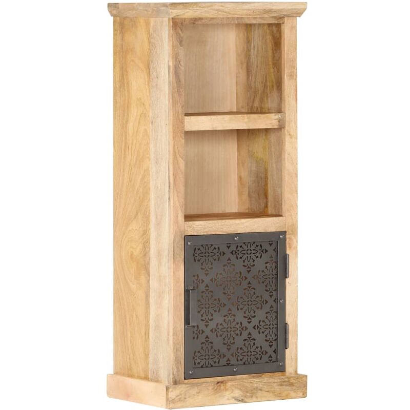 

Aparador con puerta madera maciza de mango 45x32x110 cm - Negro