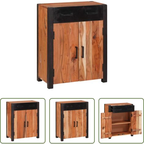 Aparador de acacia -  Aparador Marrón 55 x 30 x 75 cm Madera de Acacia Sólida