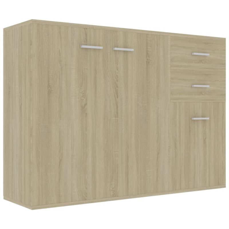 

vidaXL Aparador de Aglomerado 105x30x75 cm Color Roble Sonoma - Beige