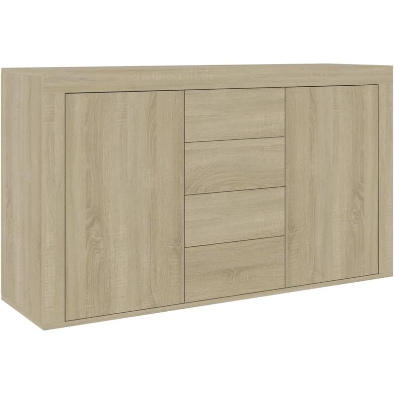 

vidaXL Aparador de Aglomerado 120x36x69 cm Color Roble Sonoma - Marrón
