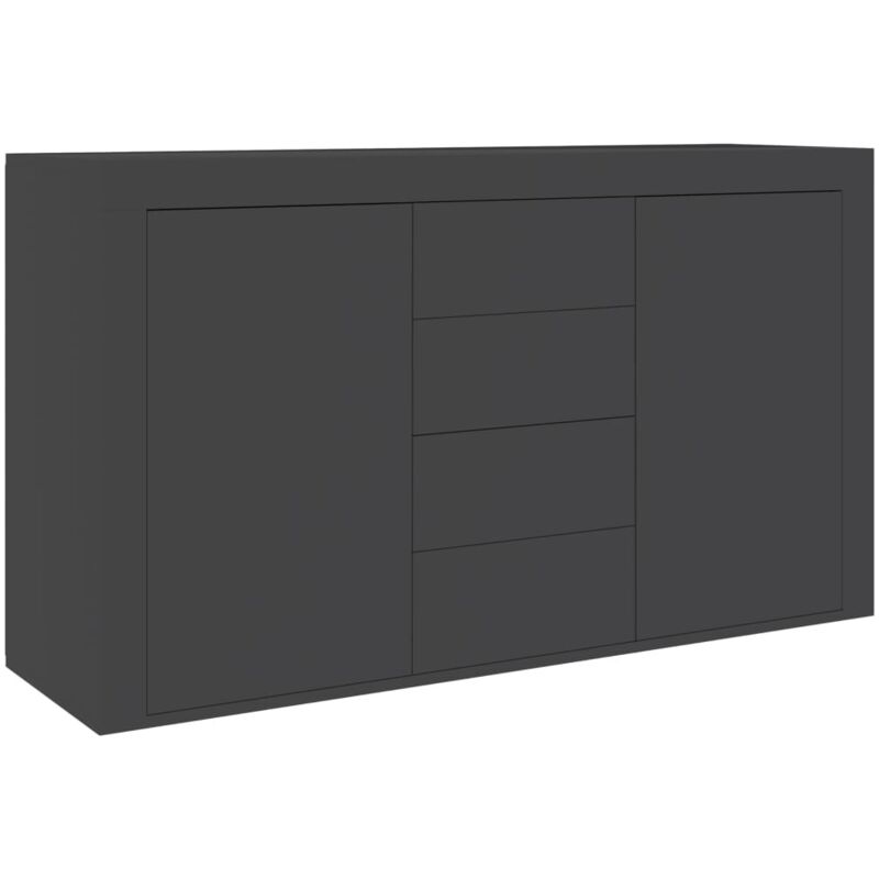 

vidaXL Aparador de Aglomerado 120x36x69 cm Gris - Gris
