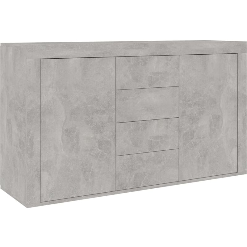 

vidaXL Aparador de Aglomerado 120x36x69 cm Gris Hormigón - Gris