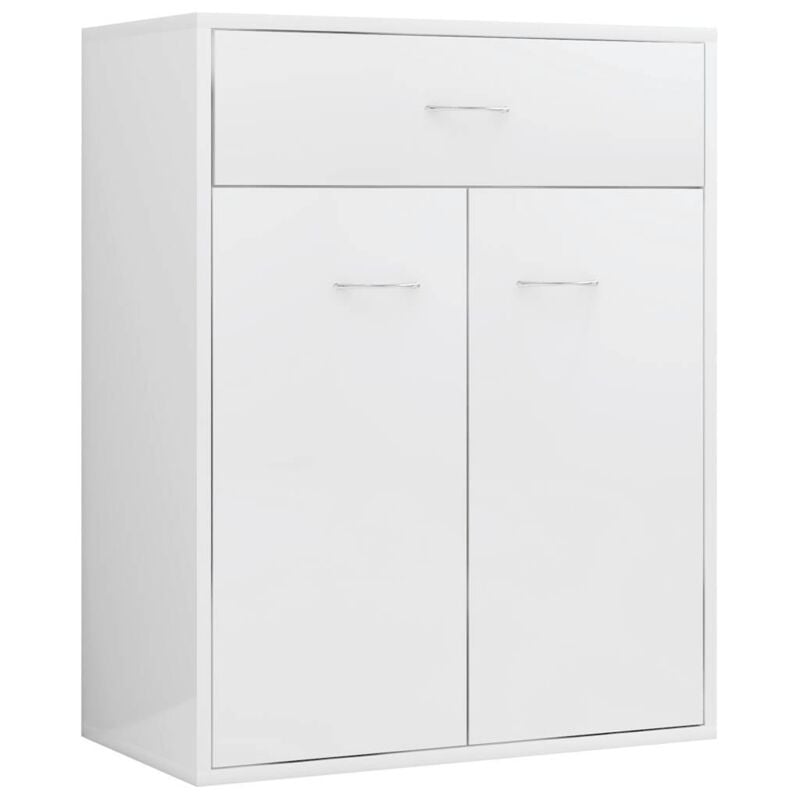 

Aparador de Aglomerado 60x30x75 cm Blanco Brillante - Blanco - Vidaxl