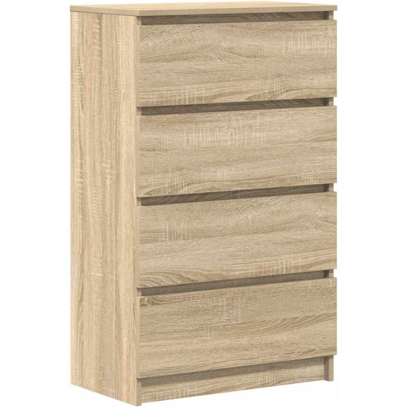 

vidaXL Aparador de Aglomerado 60x35x98,5 cm Color Roble Sonoma - Marrón