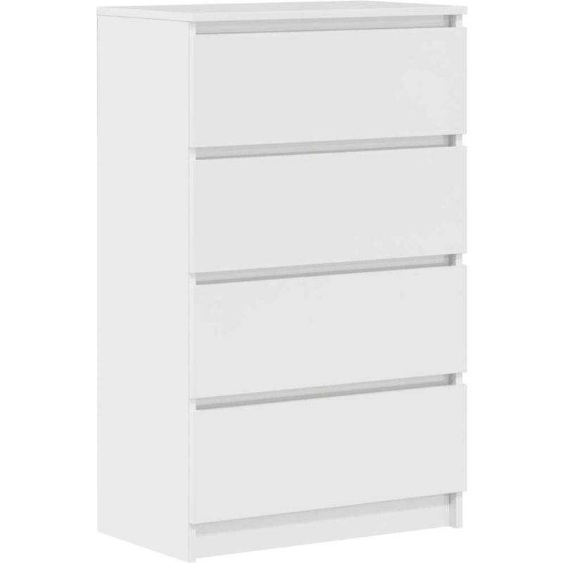 

vidaXL Aparador de Aglomerado 60x35x98,5 cm Blanco Brillante - Blanco