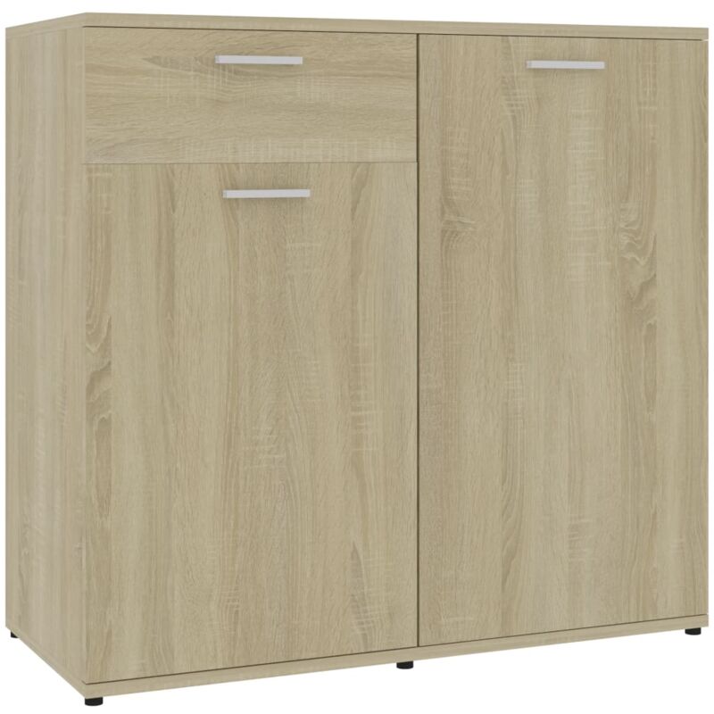 

Aparador de Aglomerado Color Roble Sonoma 80x36x75 cm - Marrón - Vidaxl