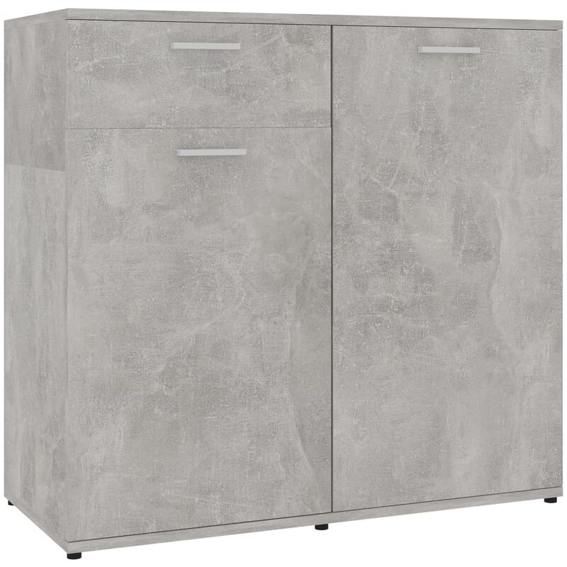 

Aparador de Aglomerado Gris Hormigón 80x36x75 cm - Gris - Vidaxl