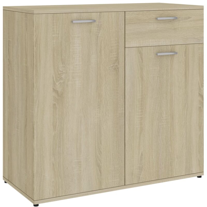 

vidaXL Aparador de Aglomerado Color Roble Sonoma 80x36x75 cm - Marrón