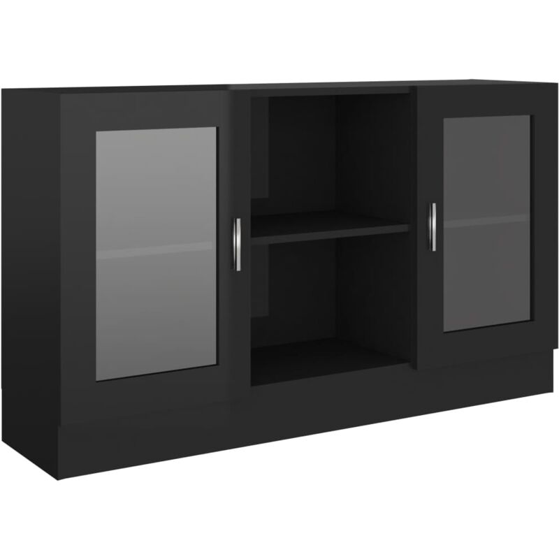 

Vidaxl - Vitrina de Aglomerado 120x30,5x70 cm Negro Brillante - Negro