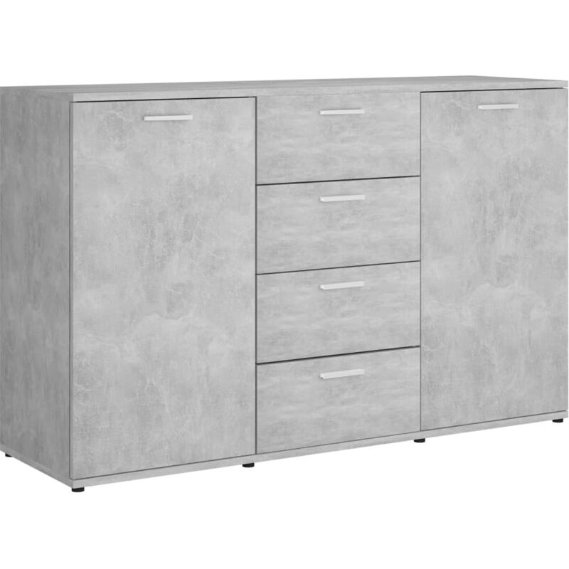 

vidaXL Aparador de Aglomerado 120x35,5x75 cm Gris Hormigón - Gris