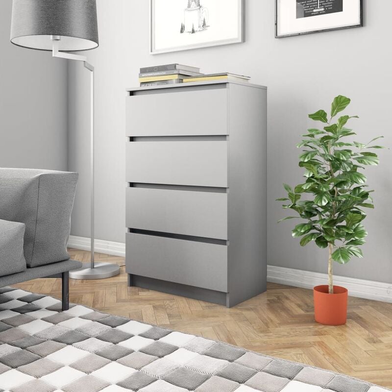

Aparador de aglomerado gris 60x35x98,5 cm