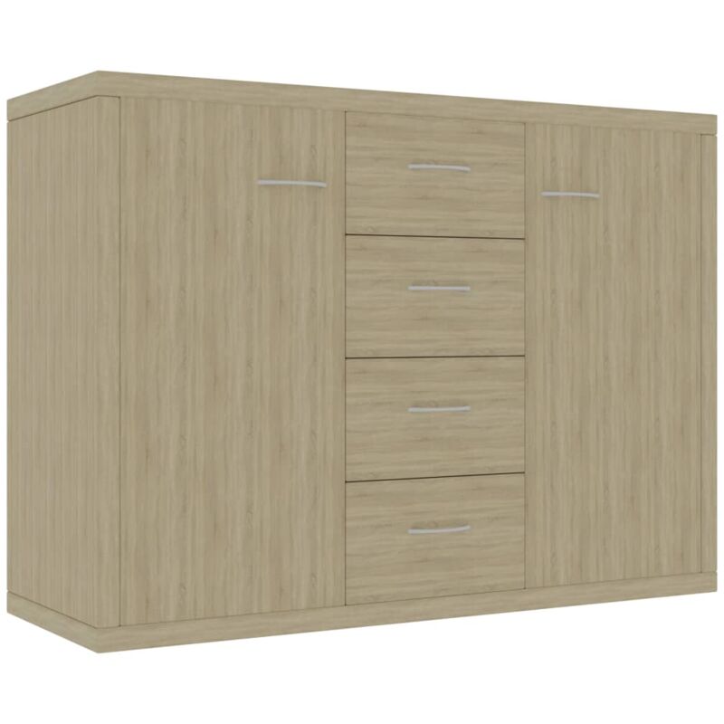 

vidaXL Aparador de Aglomerado 88x30x65 cm Color Roble Sonoma - Marrón