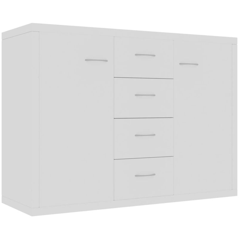 

vidaXL Aparador de Aglomerado 88x30x65 cm Blanco - Blanco