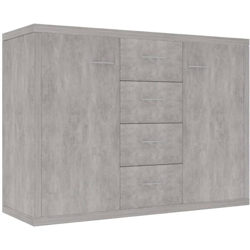 

vidaXL Aparador de Aglomerado 88x30x65 cm Gris Hormigón - Gris