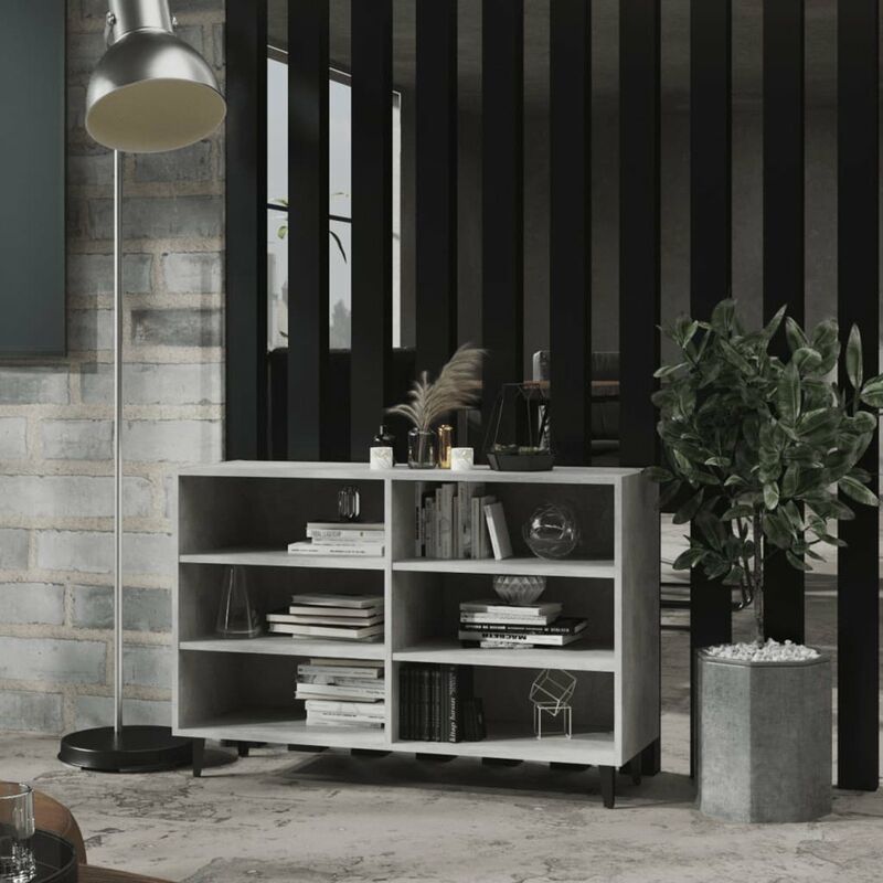 

Aparador de aglomerado gris hormigon 103,5x35x70 cm