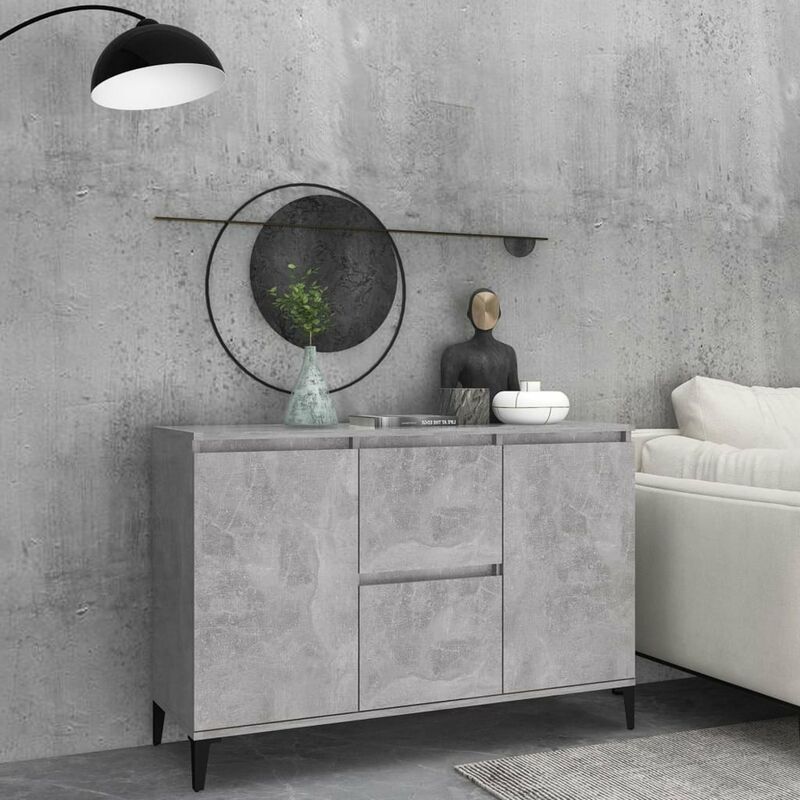 

Aparador de aglomerado gris hormigon 104x35x70 cm
