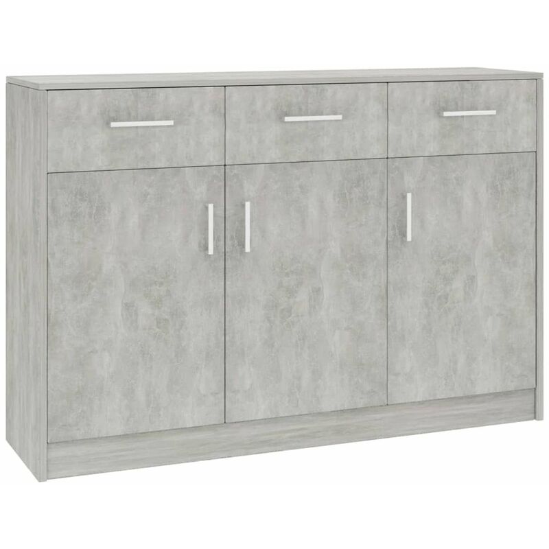 

Aparador de aglomerado gris hormigon 110x30x75 cm