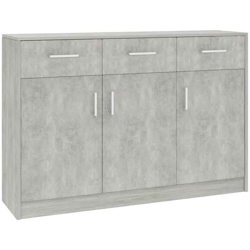 

Aparador de aglomerado gris hormigón 110x30x75 cm