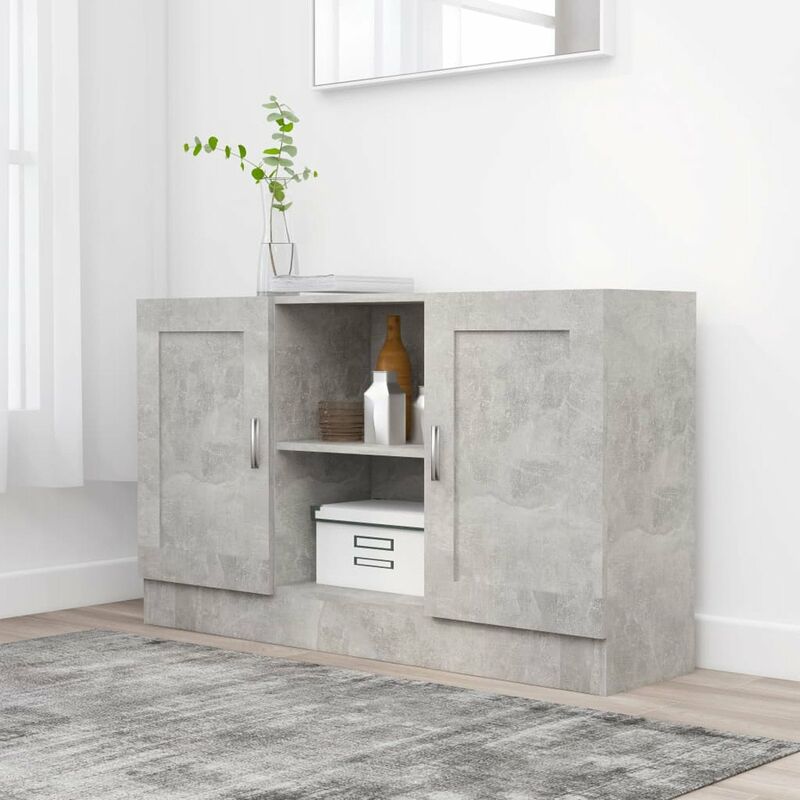 

Aparador de aglomerado gris hormigon 120x30,5x70 cm