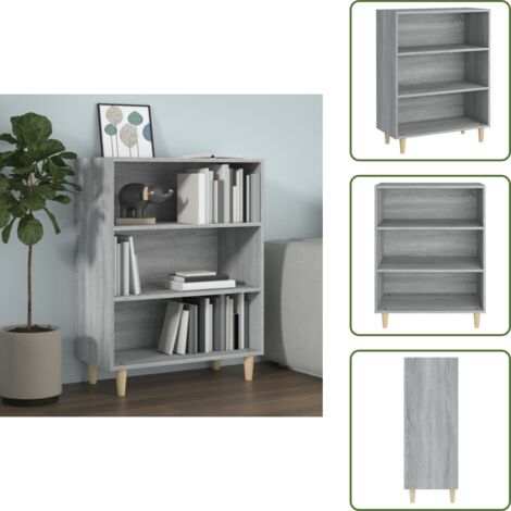 Aparador de almacenamiento - vidaXL Aparador de madera contrachapada gris Sonoma 69,5x32,5x90 cm - Aparador decorativo
