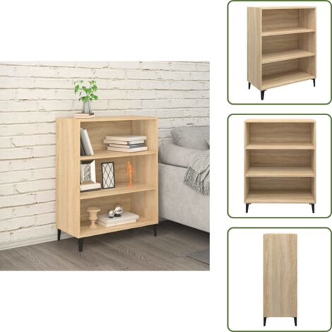 Aparador de almacenamiento - vidaXL Aparador de madera contrachapada roble Sonoma 69,5x32,5x90 cm - Aparador decorativo