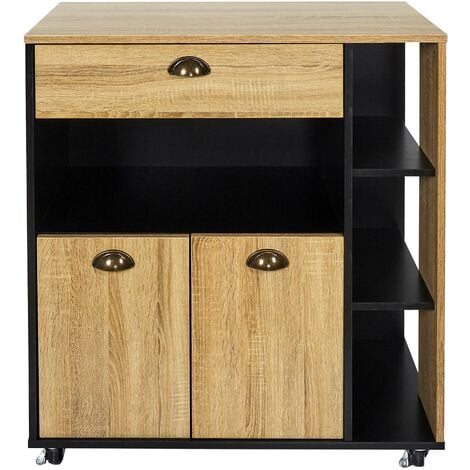 Carro Verdulero de Madera Nordic 37 x 37 x 76cm – Dcasa丨